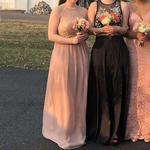 Pale pink prom dress